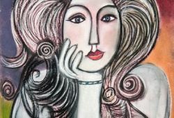 Esperança<br>pastel seco - 40 x 30 cm
