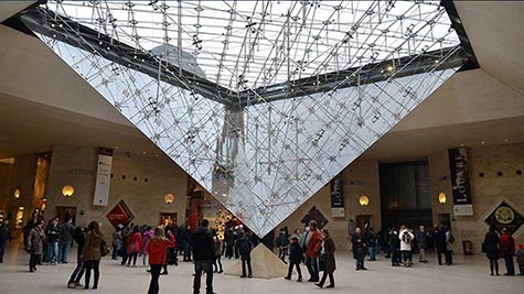 Imagens Louvre e Paris