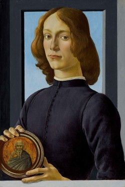 Retrato de Jovem Segurando Medalhão